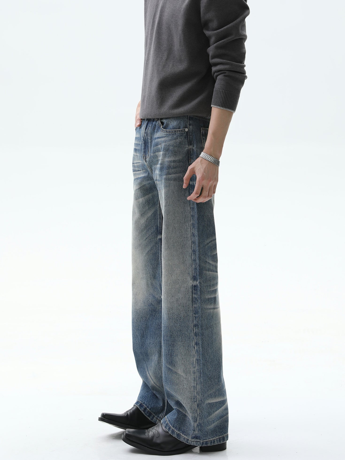 BNB Perfect Washed Slim Blue Denim