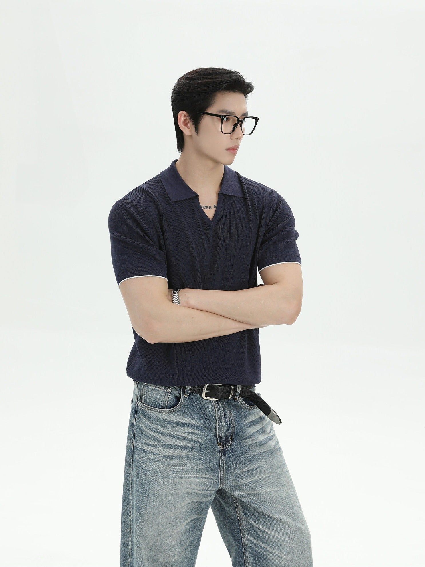 BNB V-neck Sculpt Polo (3color)