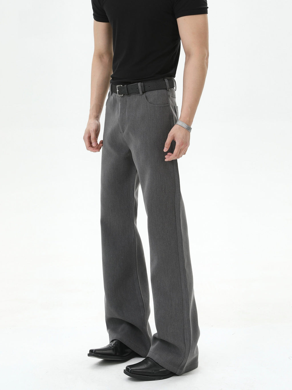 BNB Slim Flare Slacks (2color)