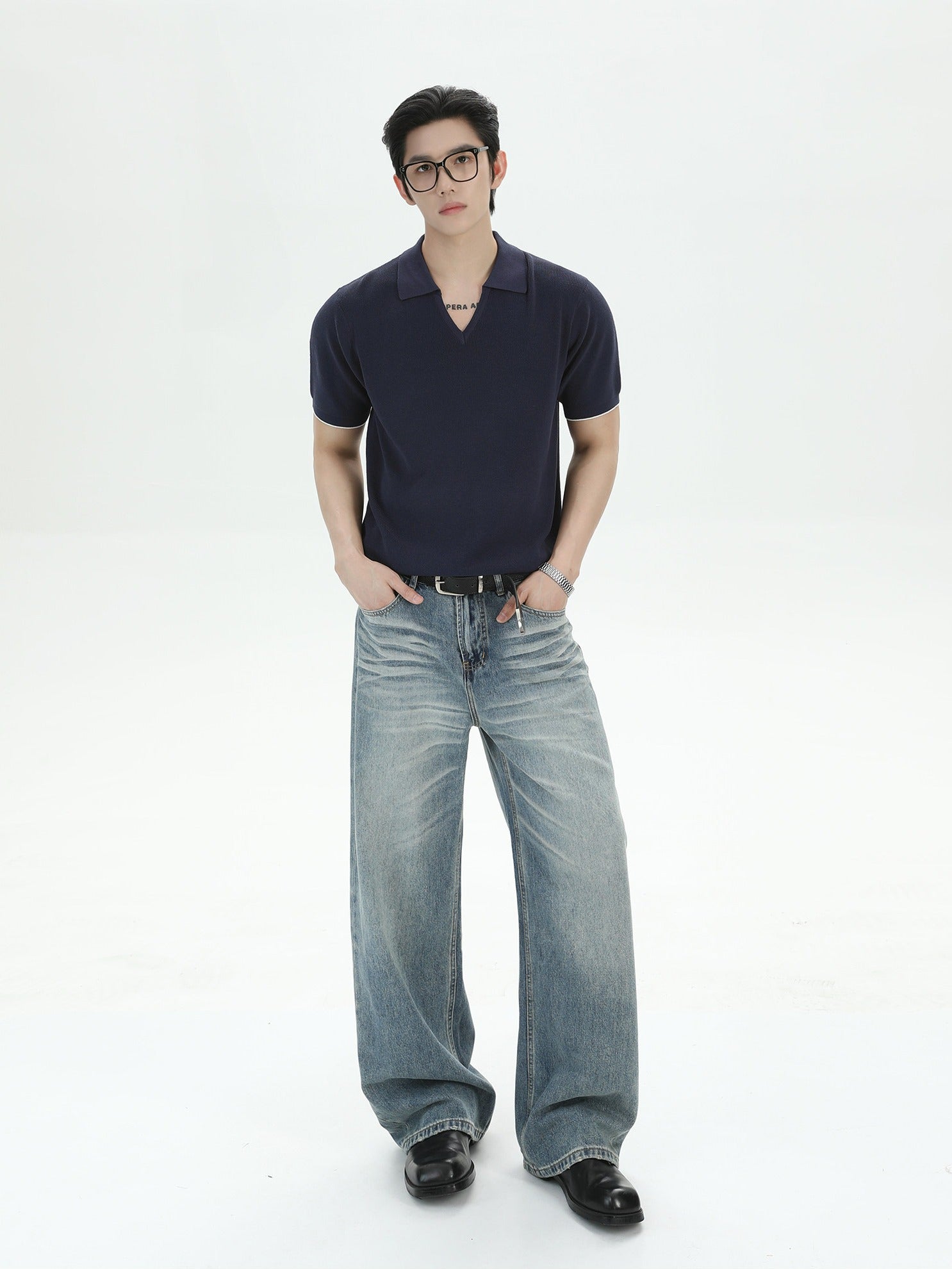 BNB V-neck Sculpt Polo (3color)