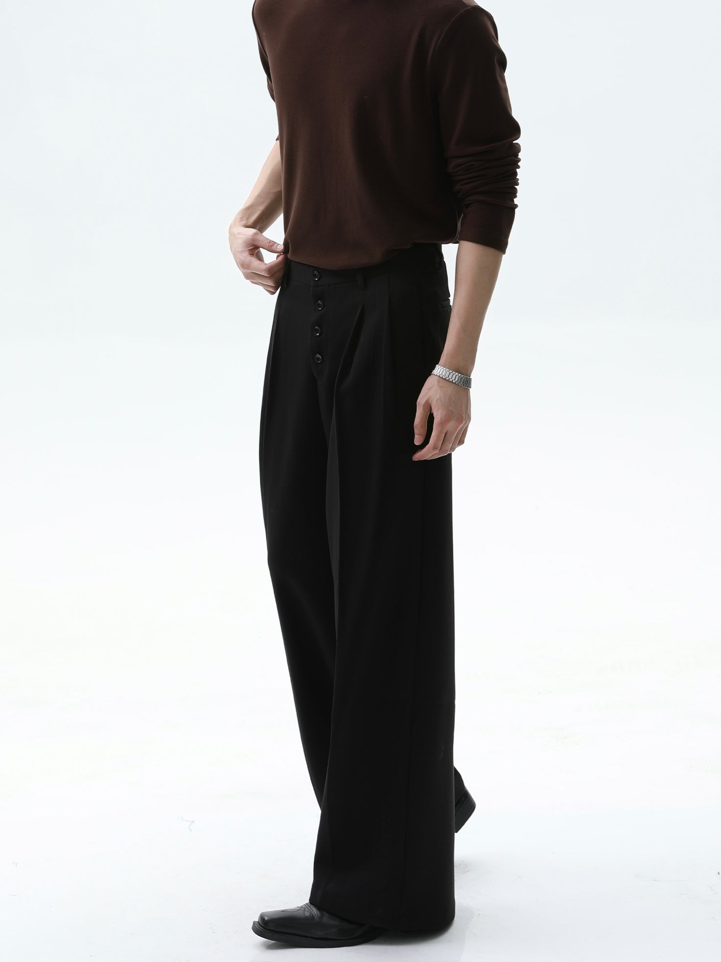 BNB Perfect Button Fry Slacs (2color)