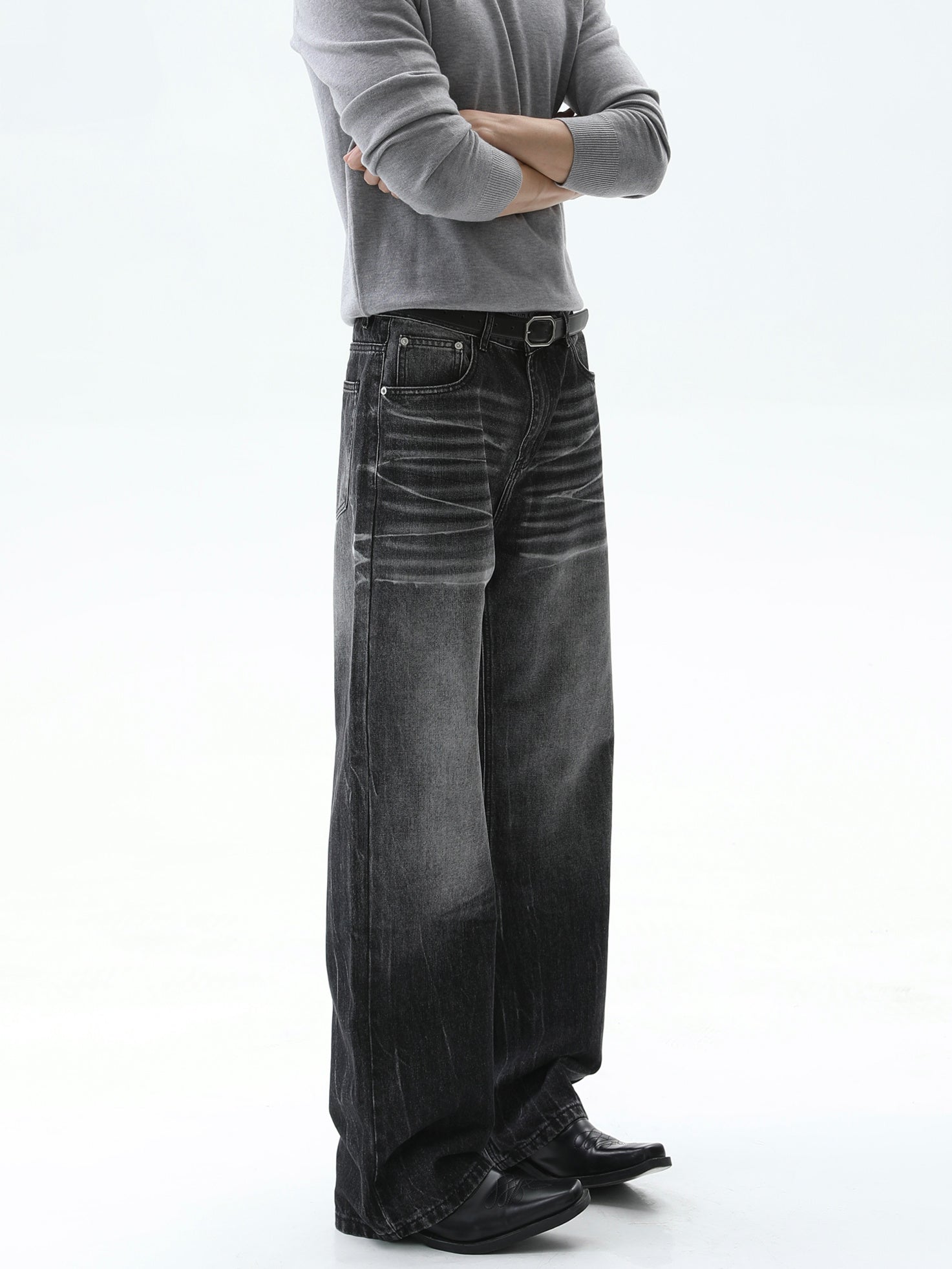 BNB Perfect Whisker Washed Slim Denim