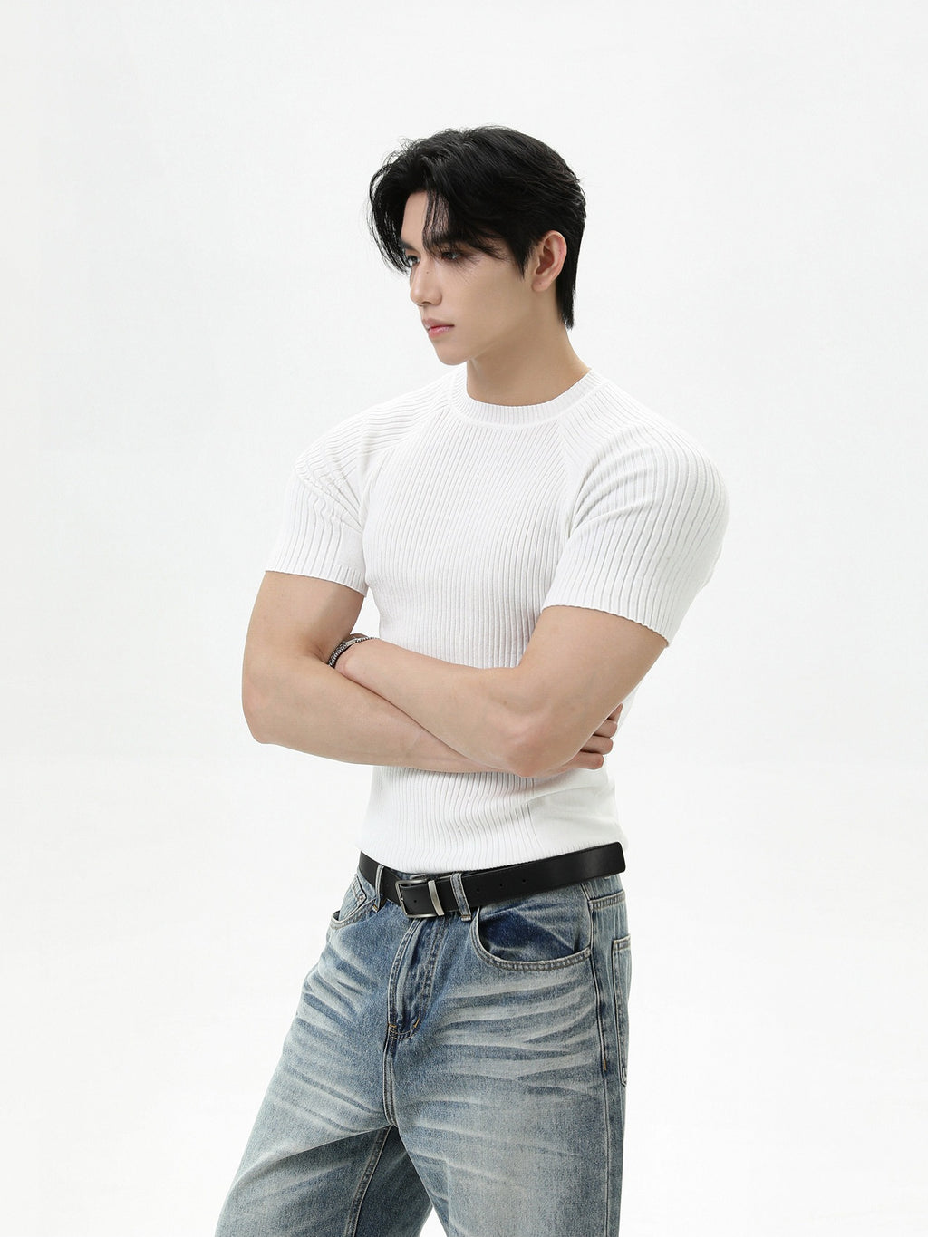 BNB Sculpt Rib Knit T-shirt (3color)