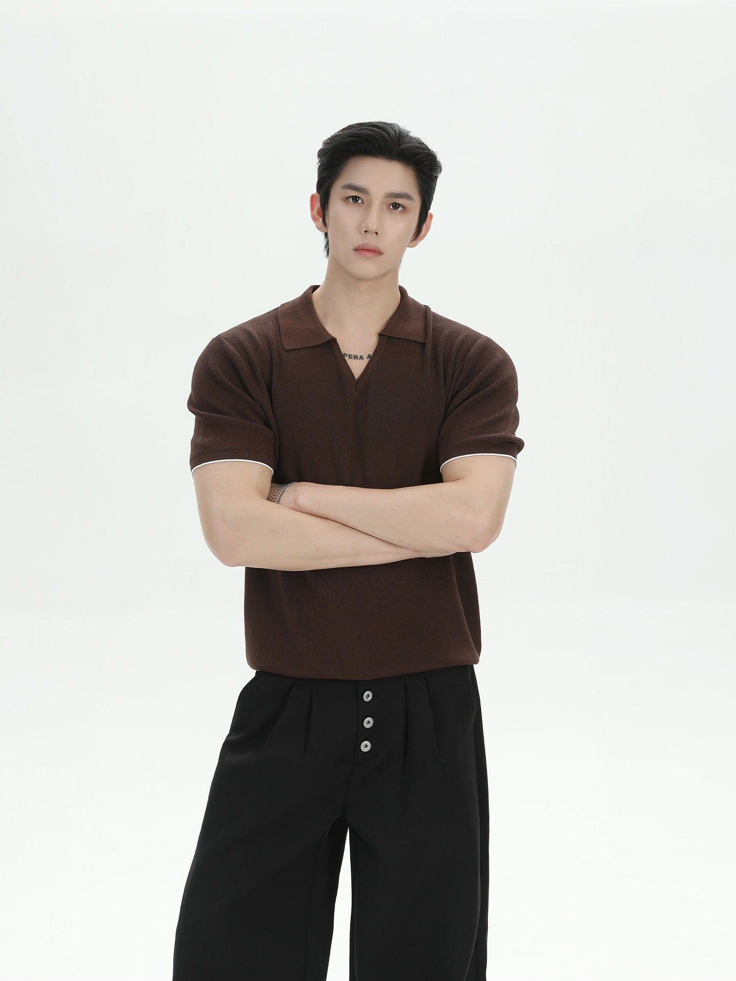 BNB V-neck Sculpt Polo (3color)