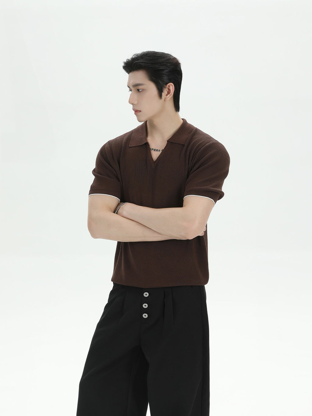 BNB V-neck Sculpt Polo (3color)
