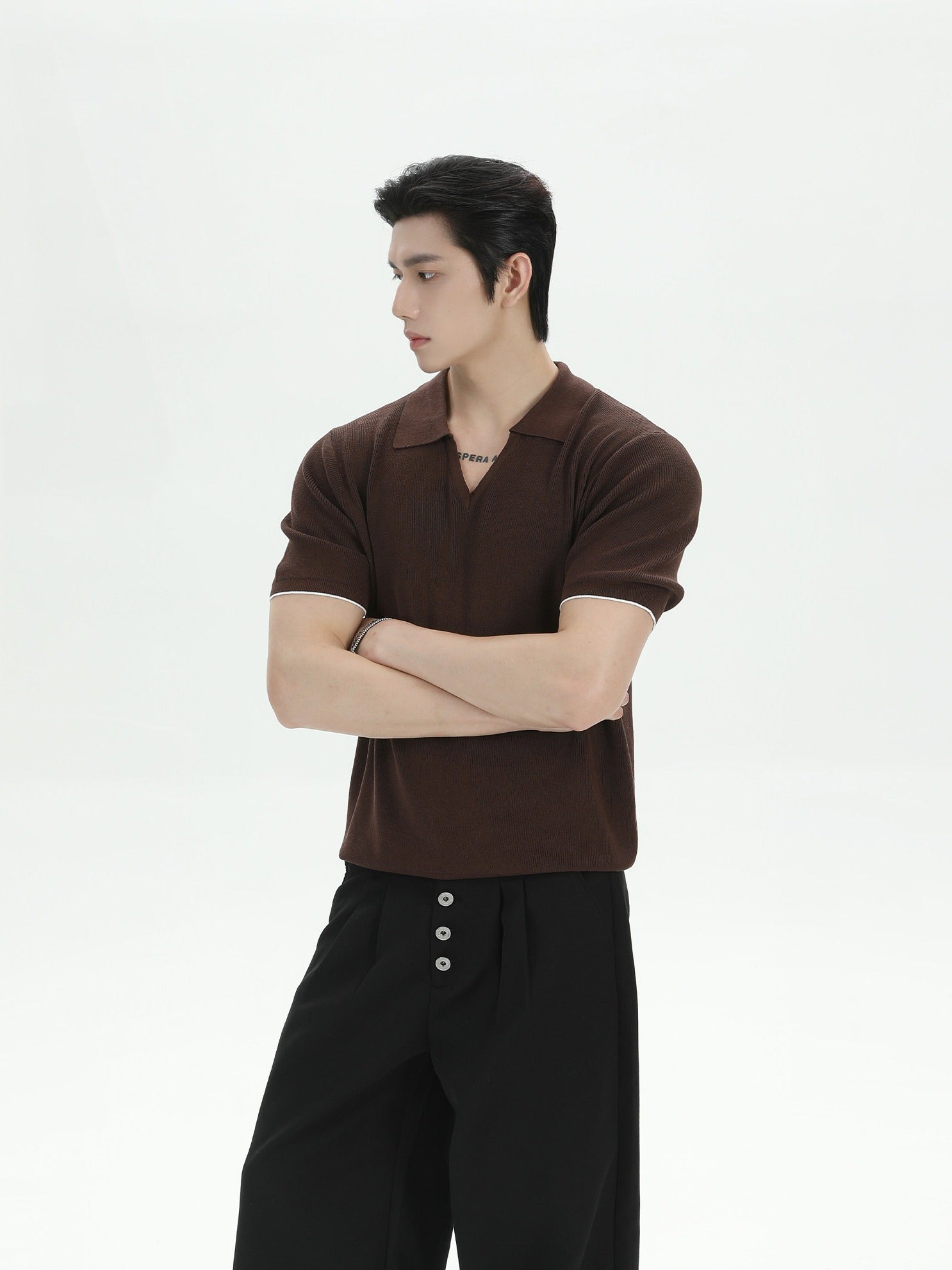 BNB V-neck Sculpt Polo (3color)
