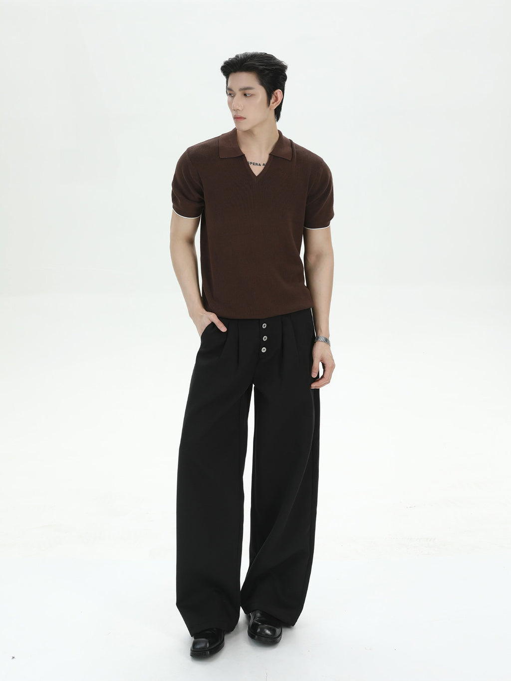 BNB V-neck Sculpt Polo (3color)