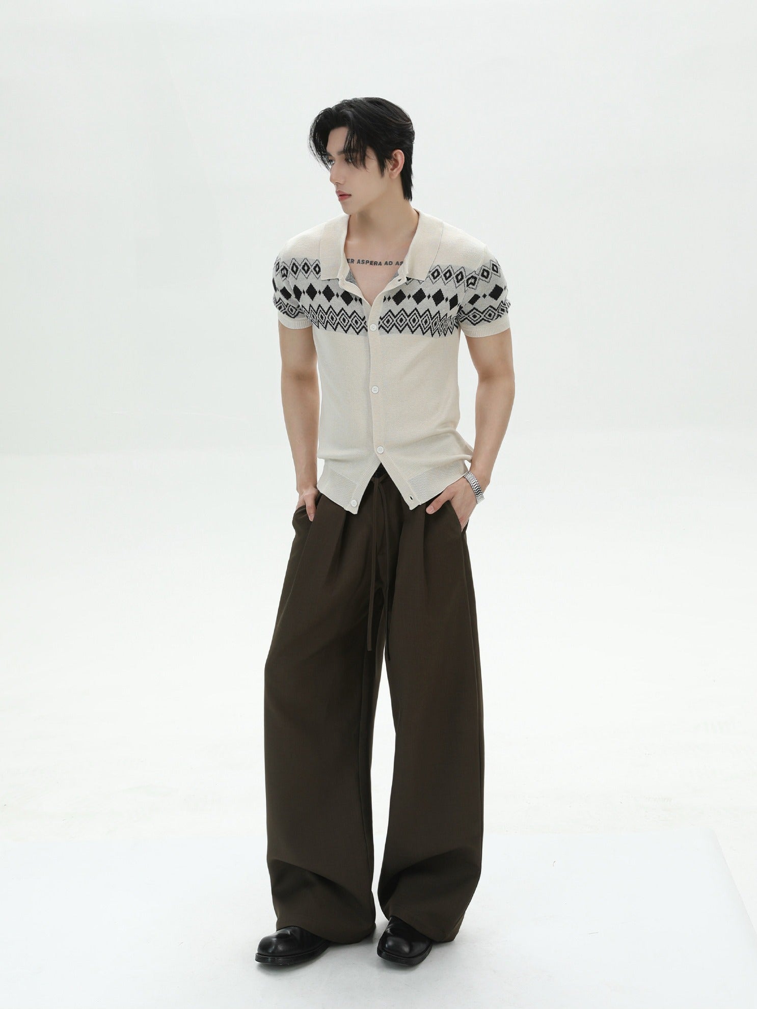 BNB Half Shirt Fair Isle Knit (3color)