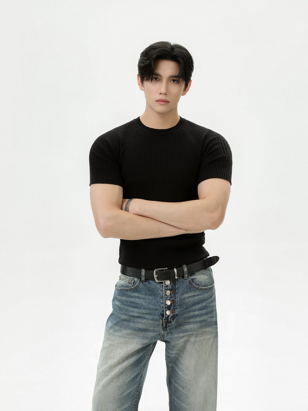 BNB Sculpt Rib Knit T-shirt (3color)