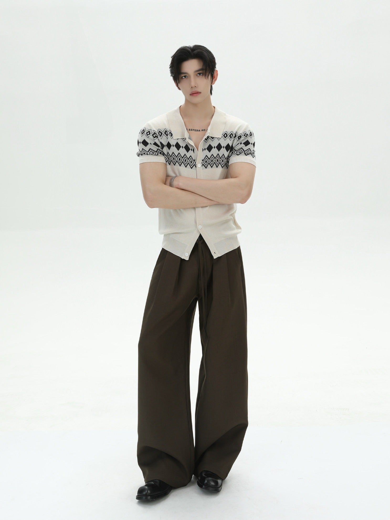 BNB Half Shirt Fair Isle Knit (3color)