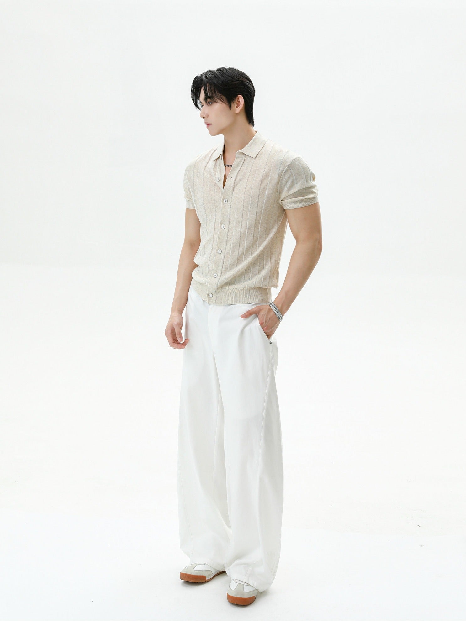 BNB Textured Knit Short Sleeve Shirt (3color)