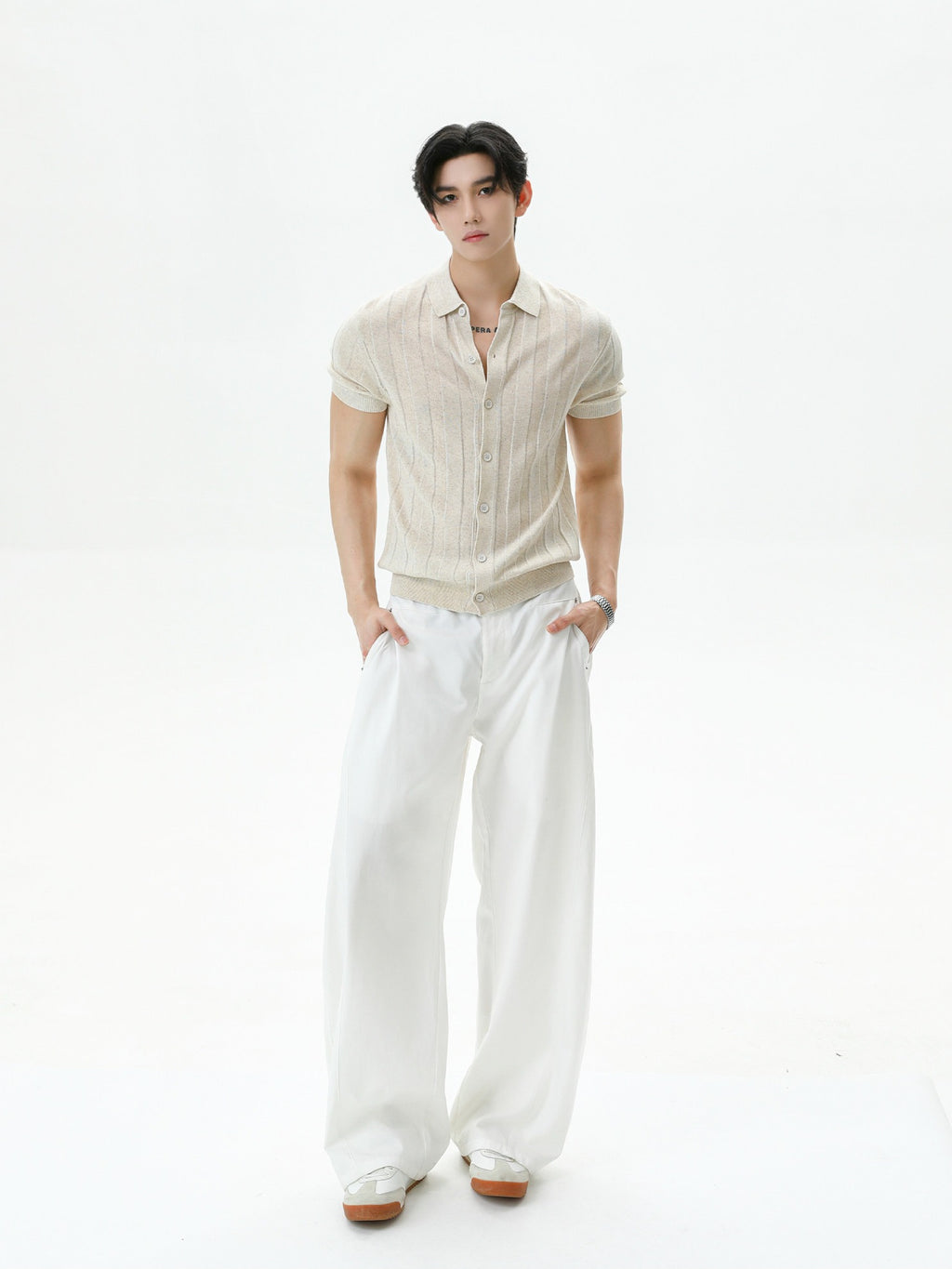 BNB Textured Knit Short Sleeve Shirt (3color)