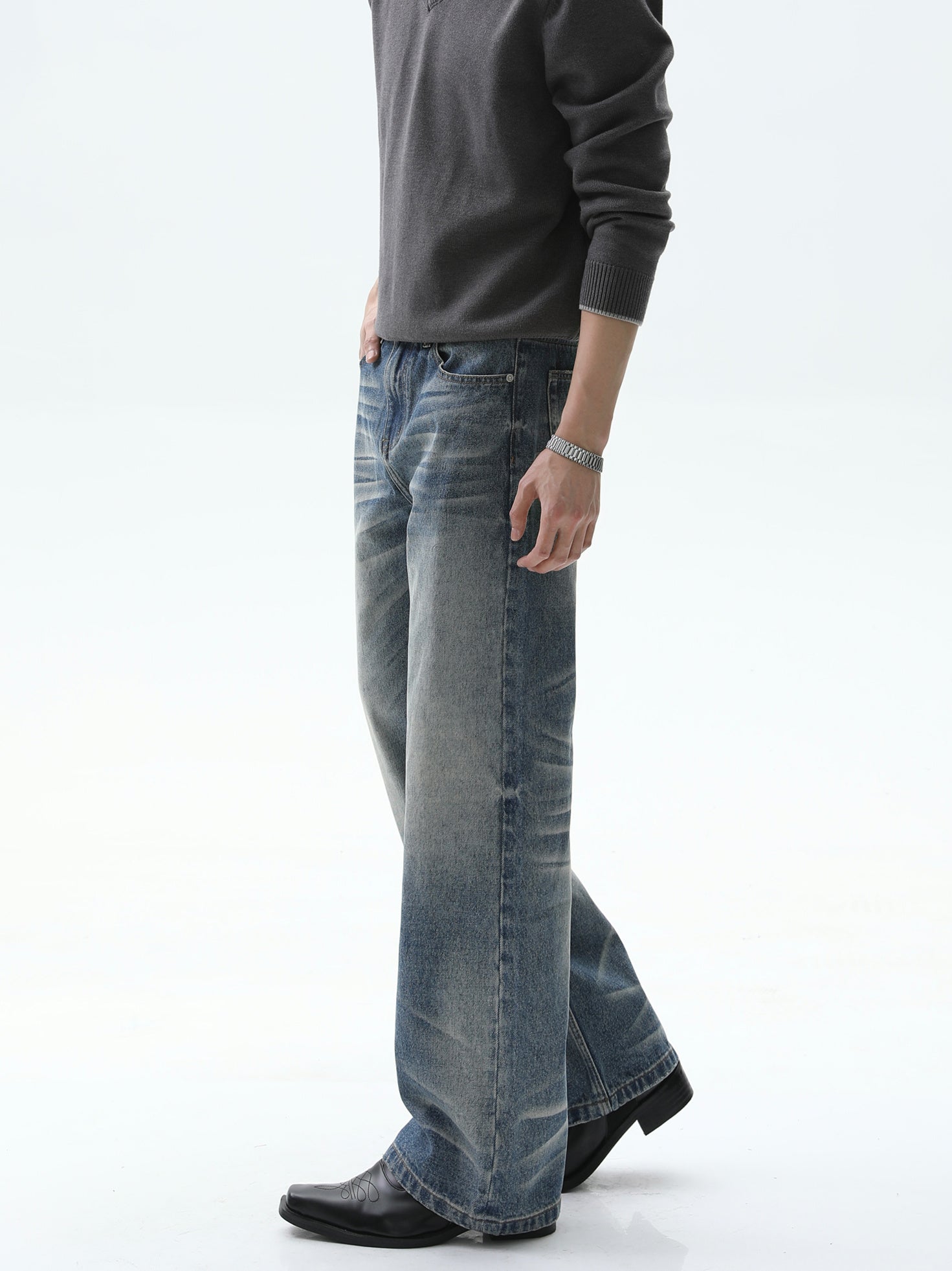 BNB Perfect Washed Slim Blue Denim