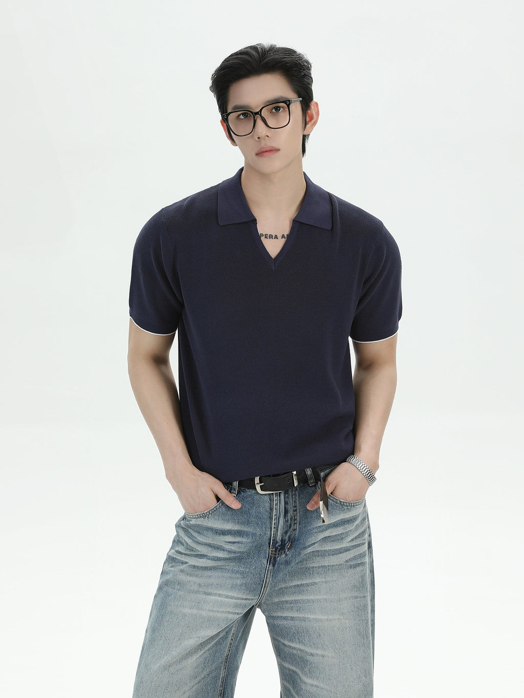 BNB V-neck Sculpt Polo (3color)