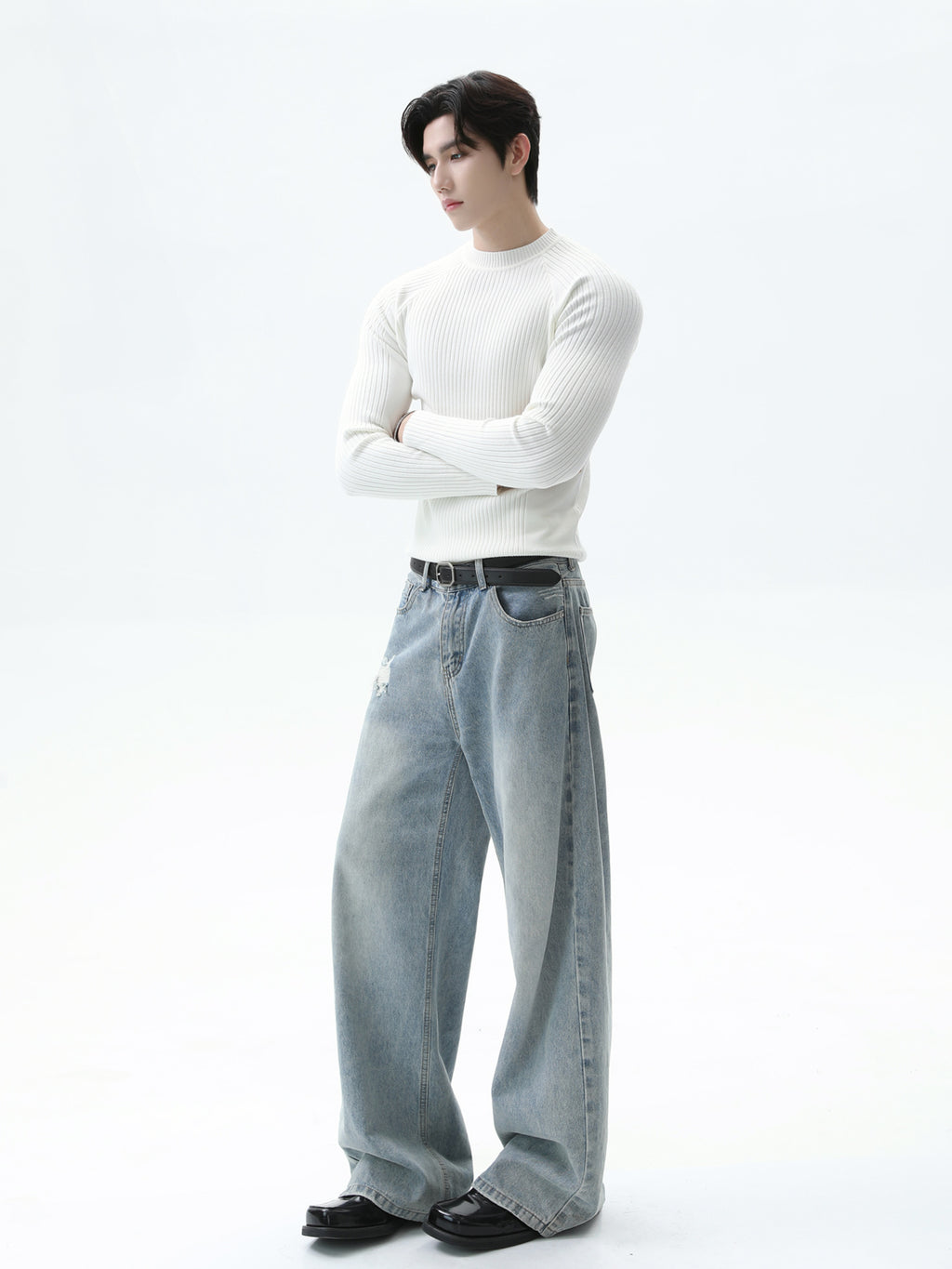 BNB Perfect Essential Rib Mock Knit (4color)