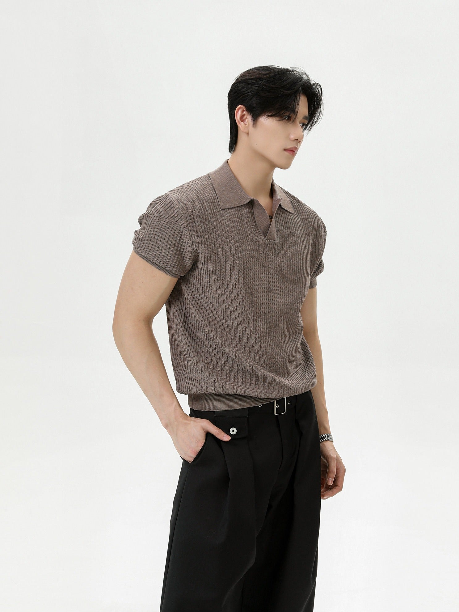 BNB Tight Half Polo Knit (4color)