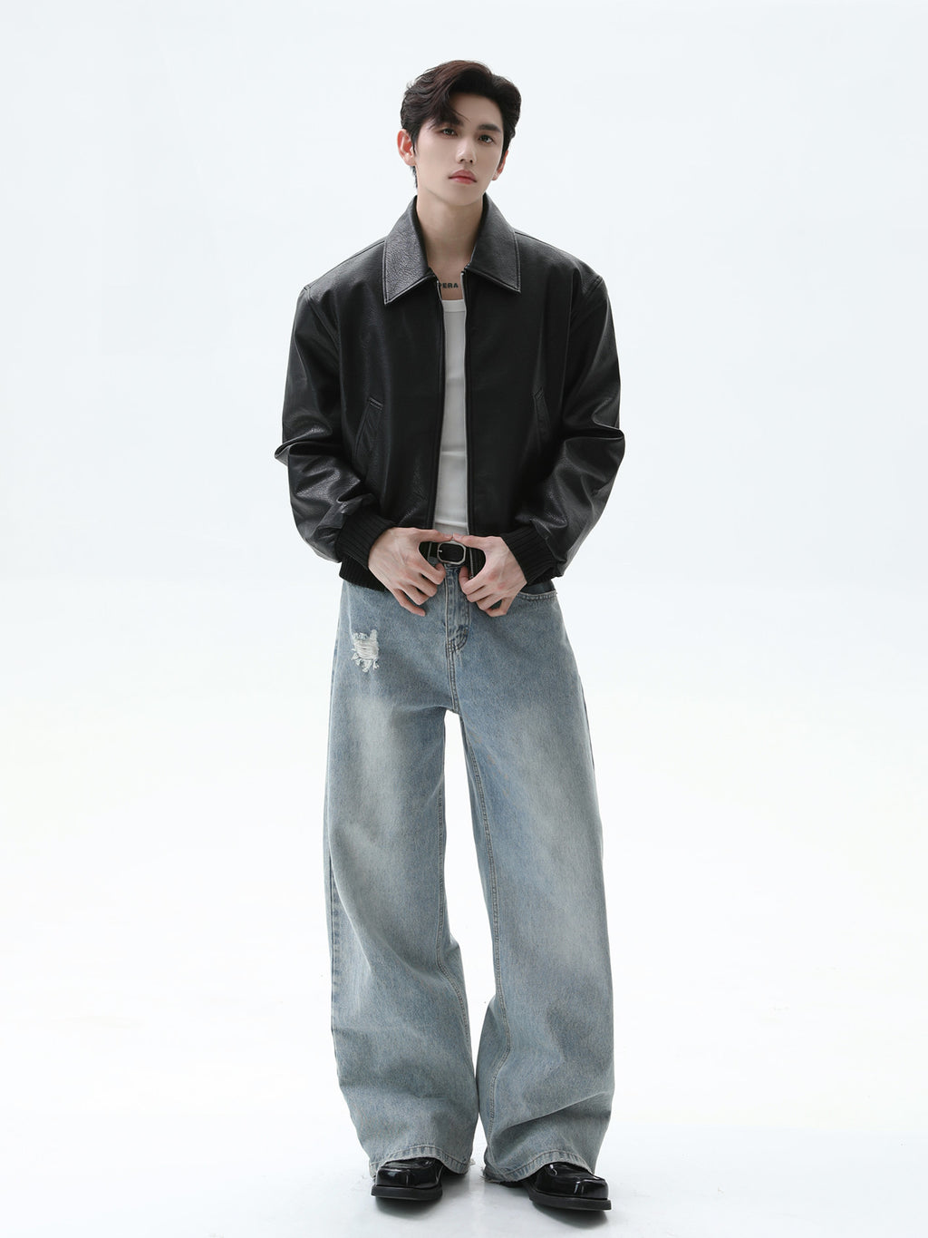 BNB Perfect Essential Leather MA-1 (2color)