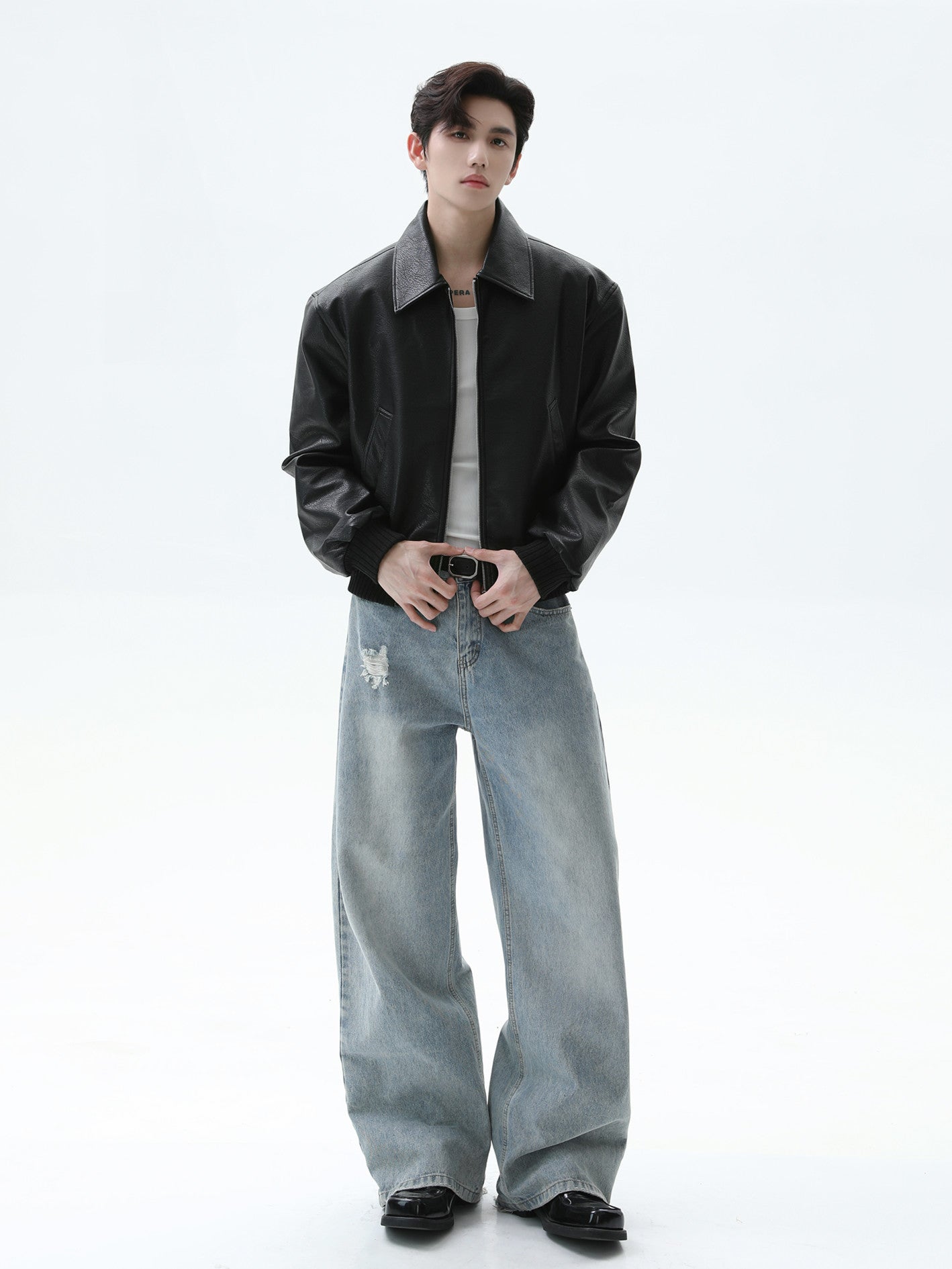 BNB Perfect Essential Leather MA-1 (2color)