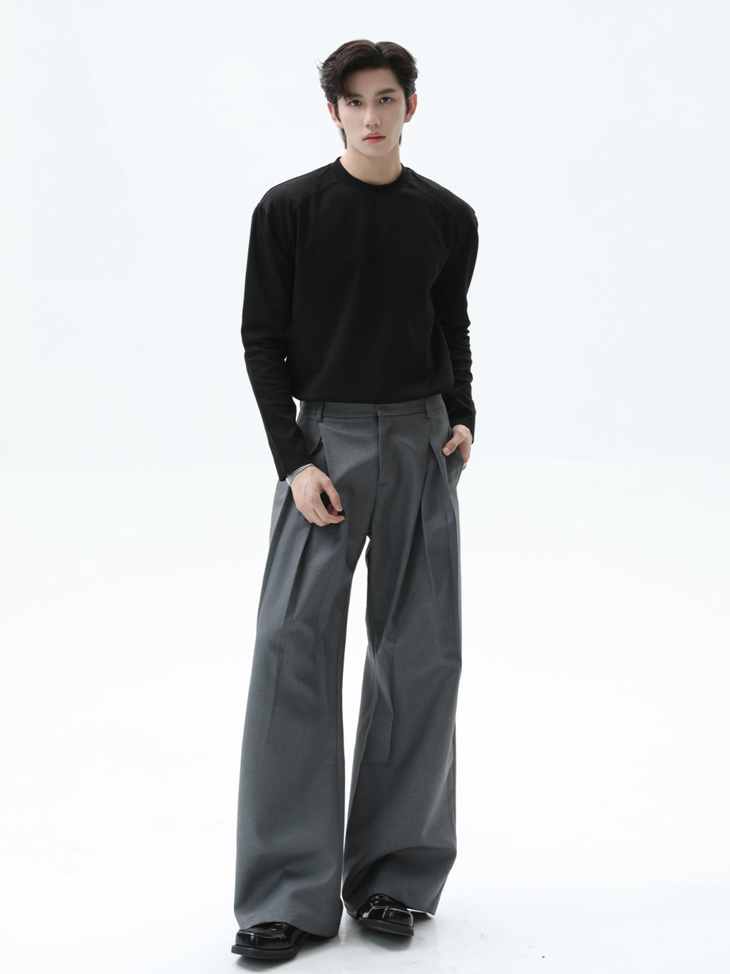 BNB Perfect Crew Neck Long T-shirt (4color)