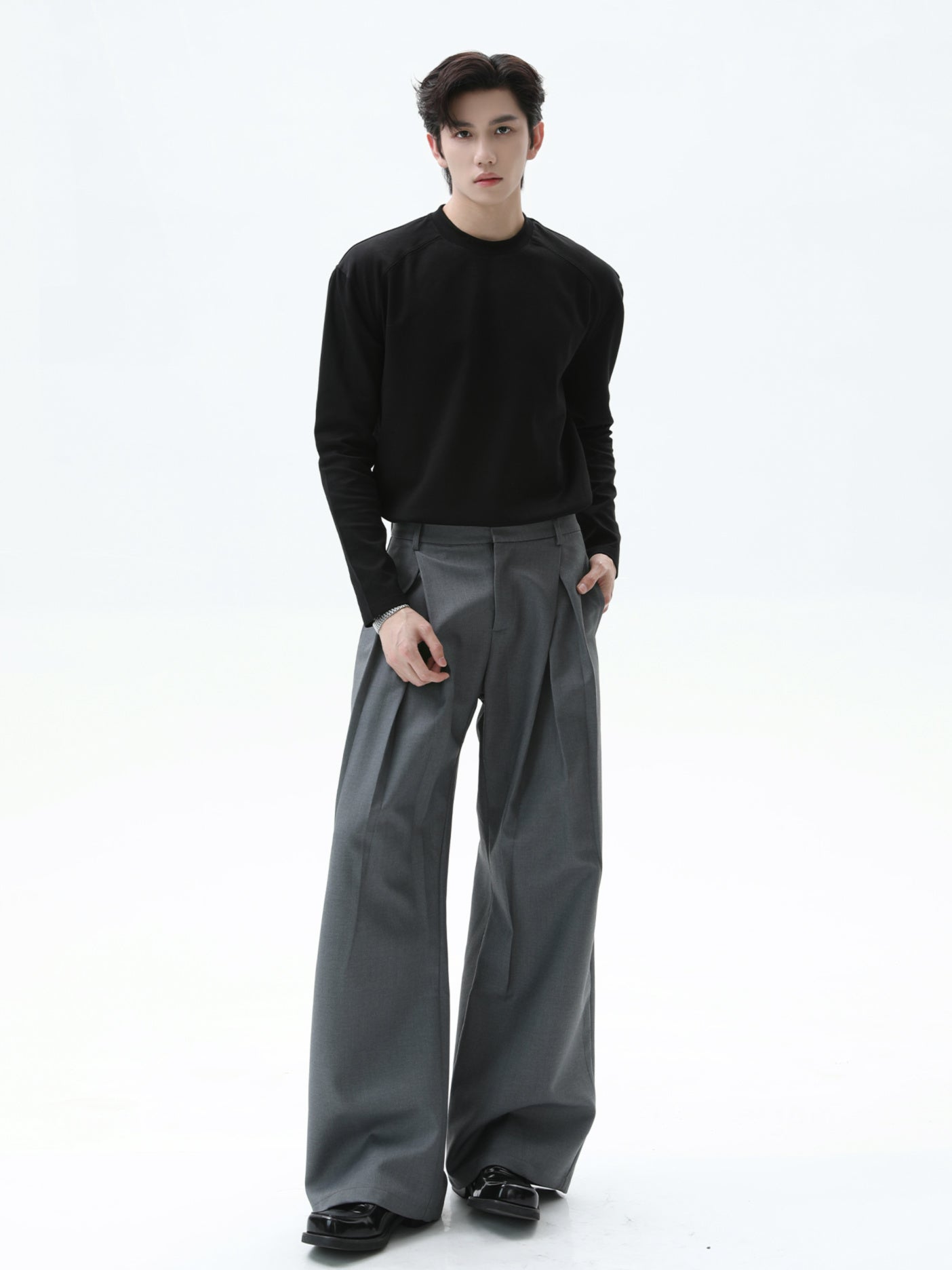 BNB Perfect Crew Neck Long T-shirt (4color)