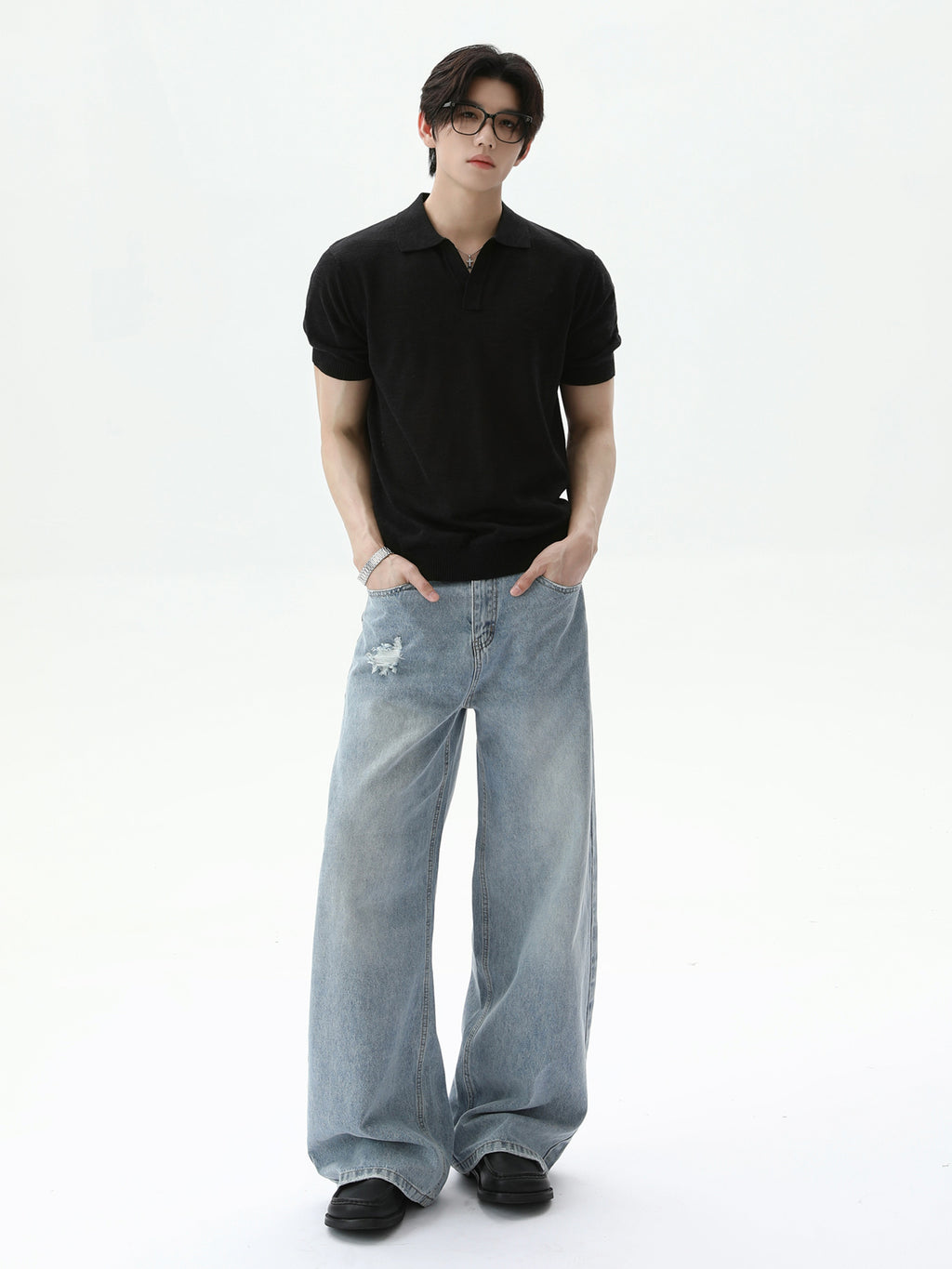 BNB Perfect Open Collar Polo (2color)