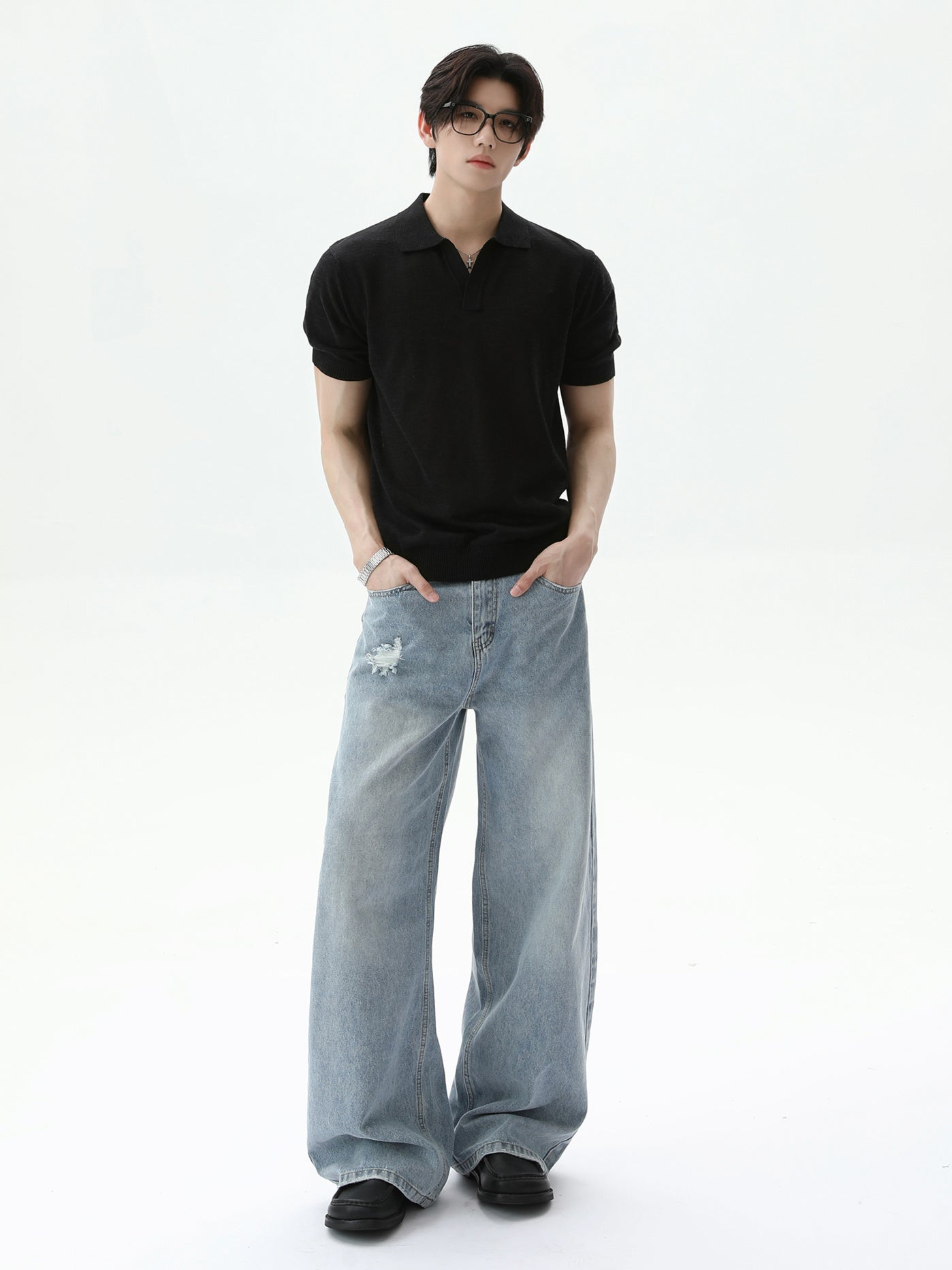 BNB Perfect Open Collar Polo (2color)