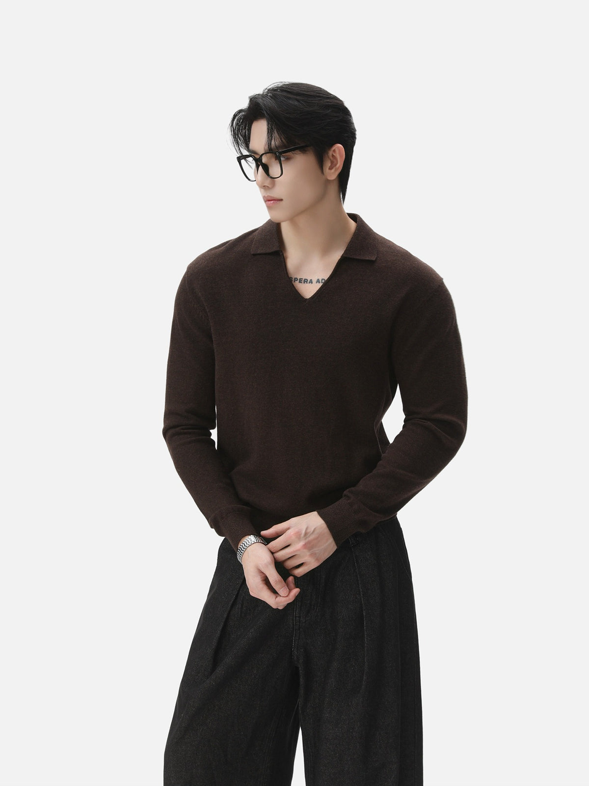 BNB Seamless V-Polo Sweater (4colors)