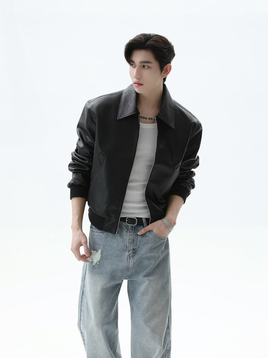 BNB Perfect Essential Leather MA-1 (2color)