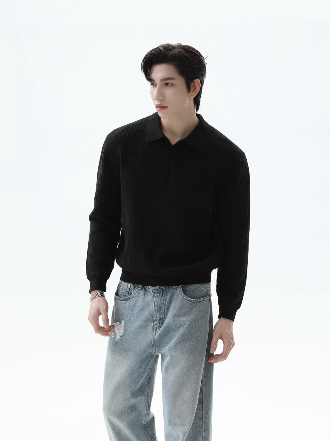 BNB Perfect Rib Collar Knit (3color)