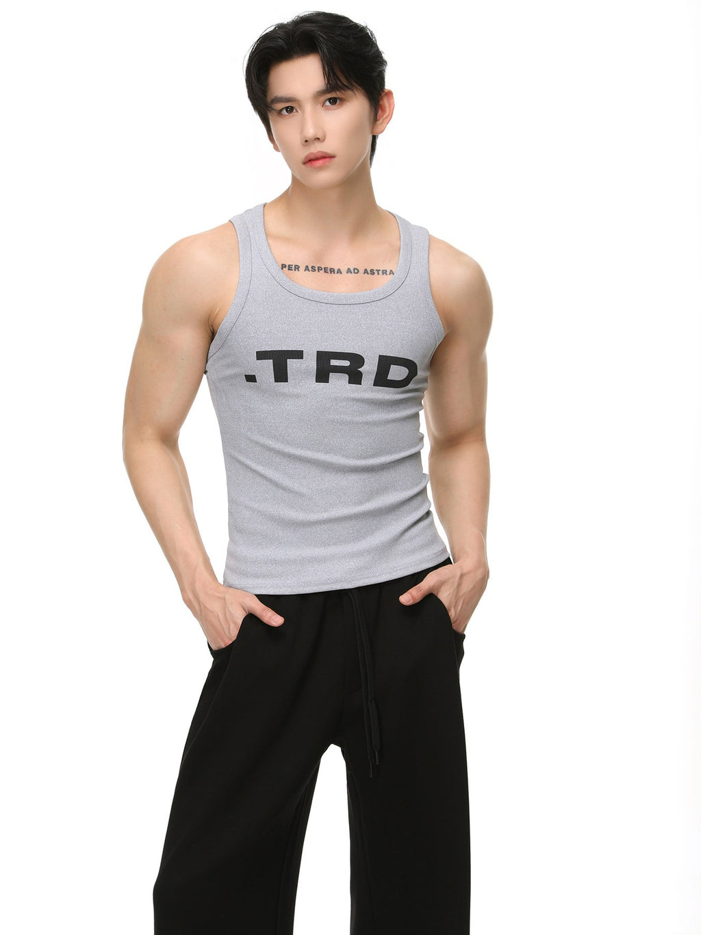 BNB Ribbed Broad Tank Top (3colors)