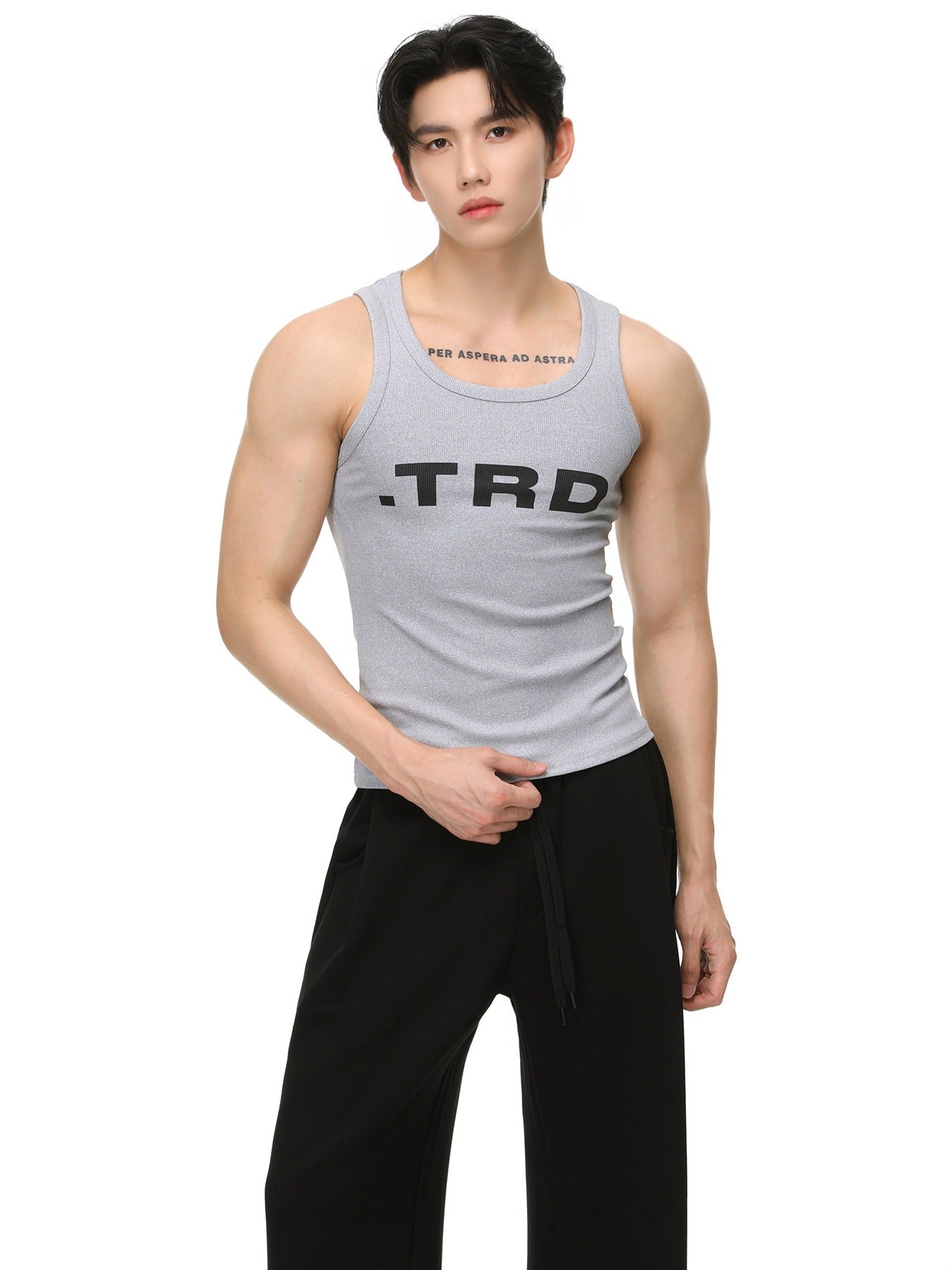 BNB Ribbed Broad Tank Top (3colors)