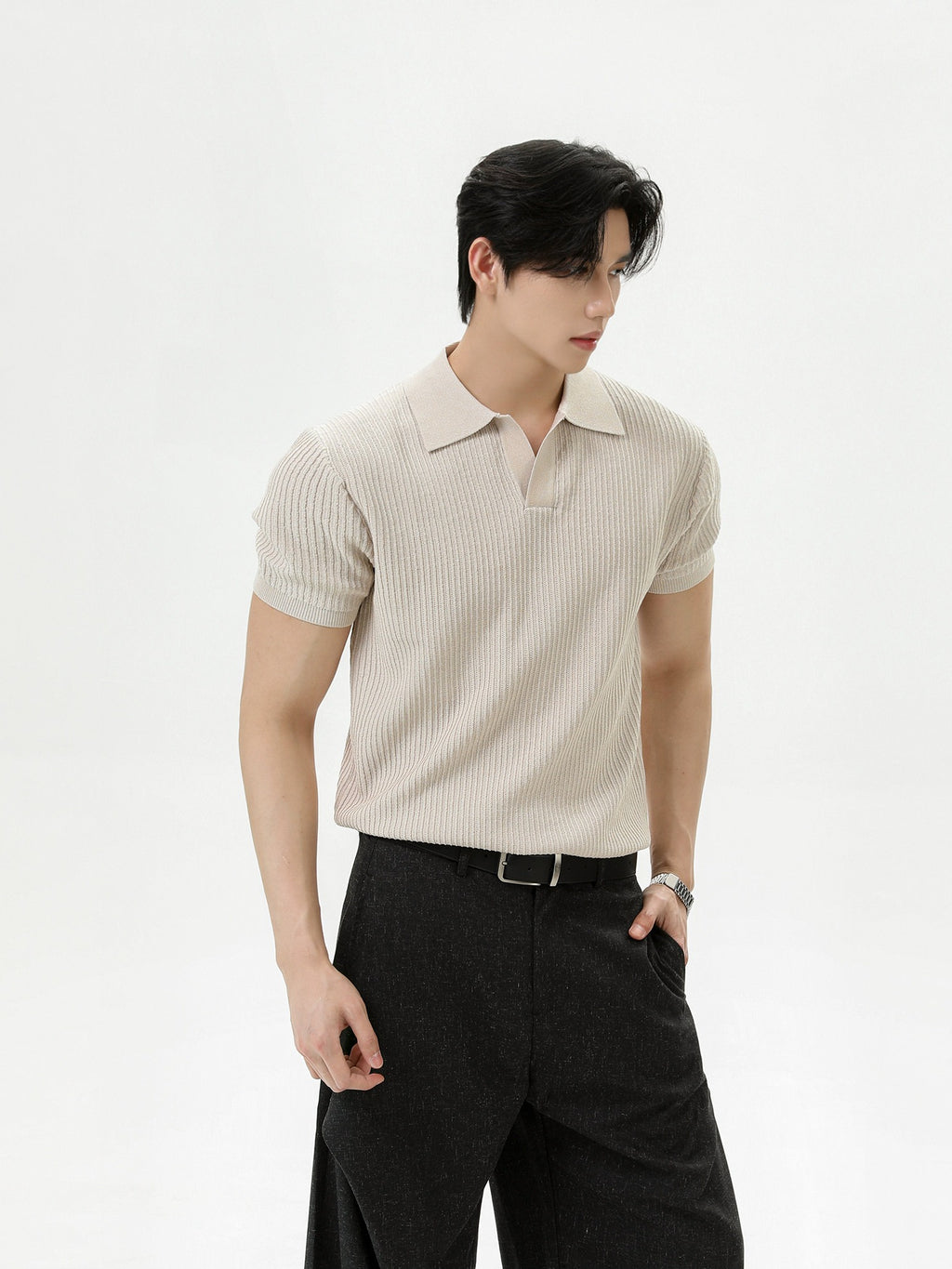 BNB Tight Half Polo Knit (4color)