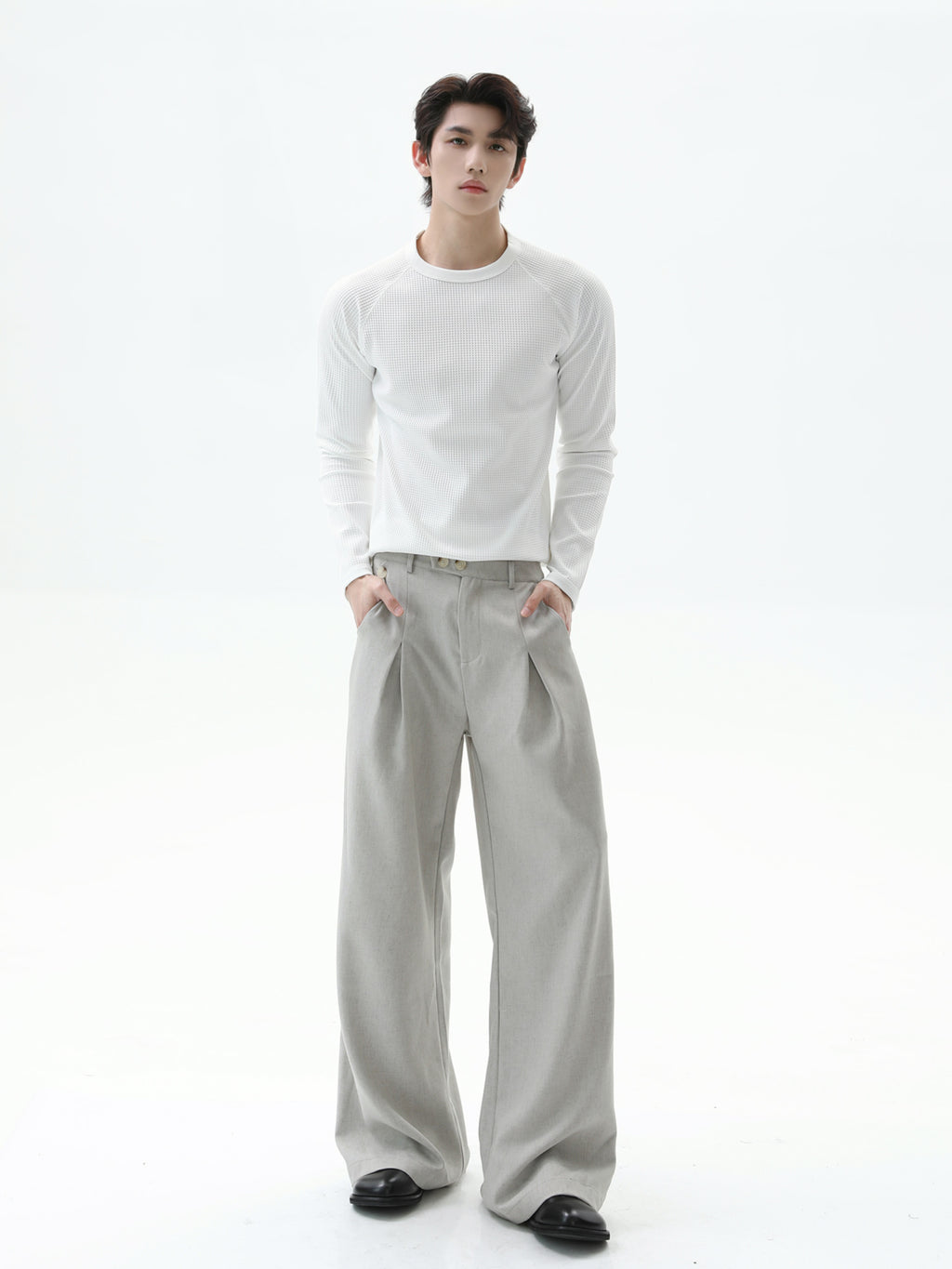 BNB Perfect Waffle Thermal Long Tee (2color)