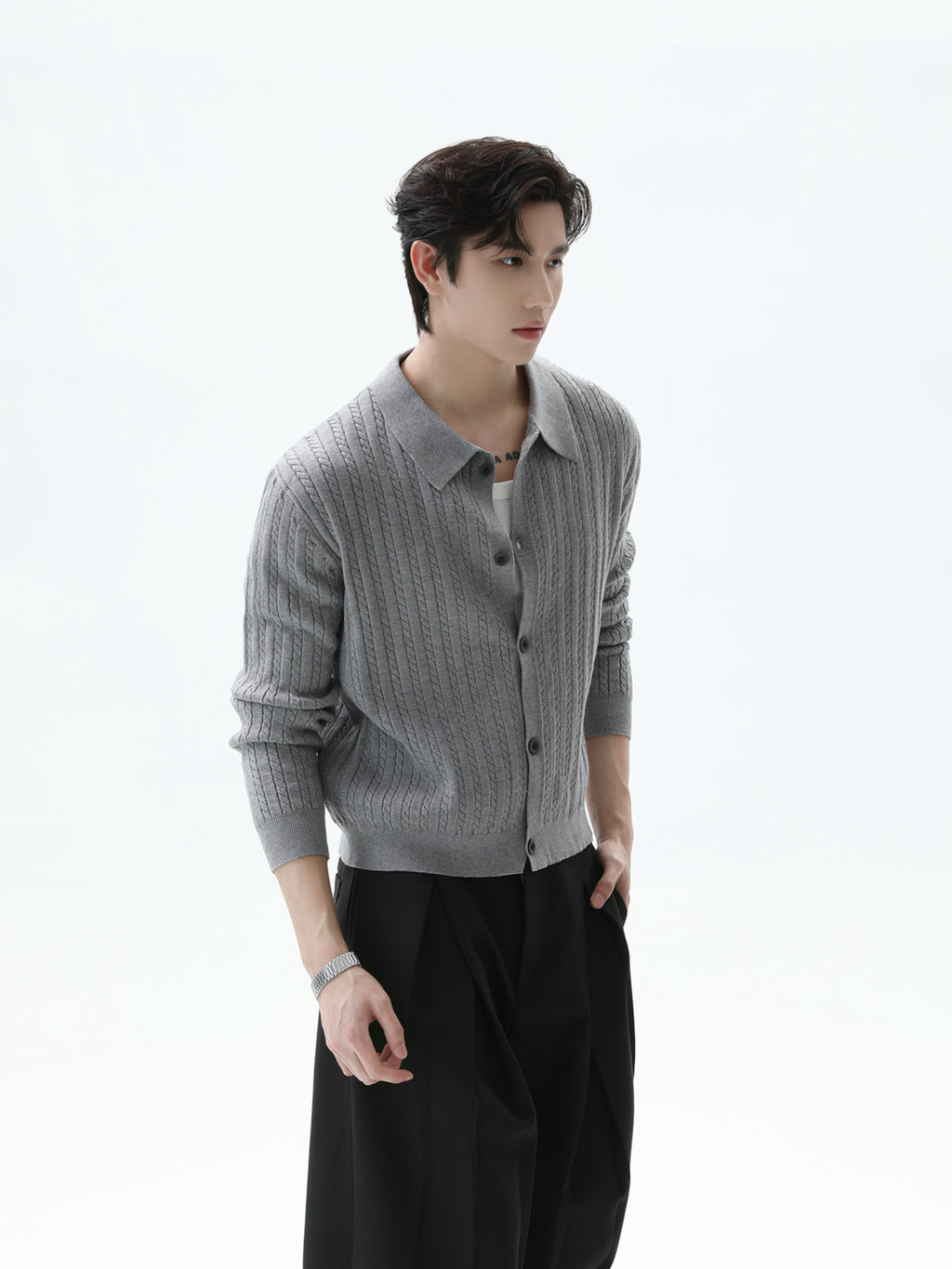 BNB Perfect Cable Shirt Knit (3color)