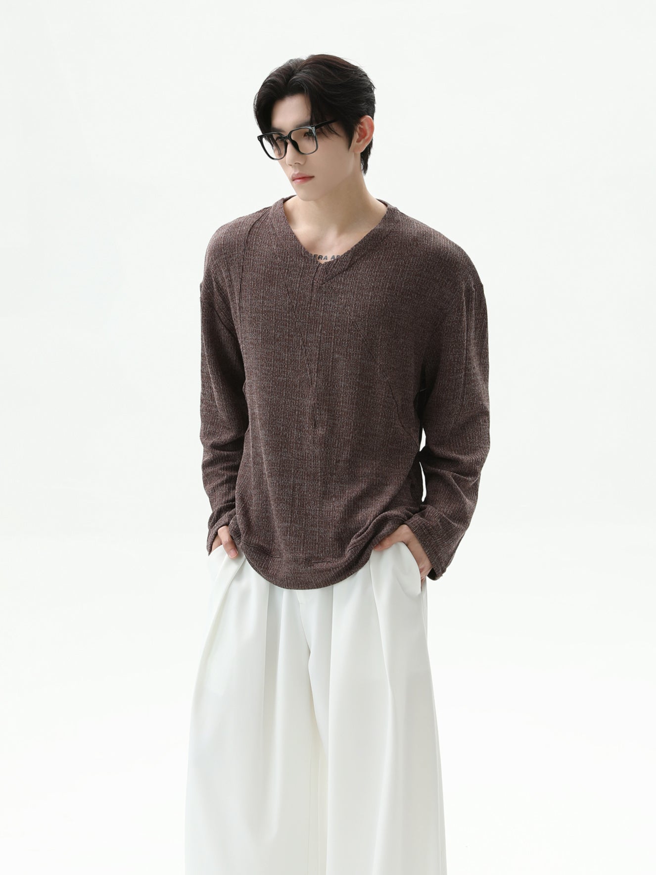 Perfect BNB Deep V Knit (2color)