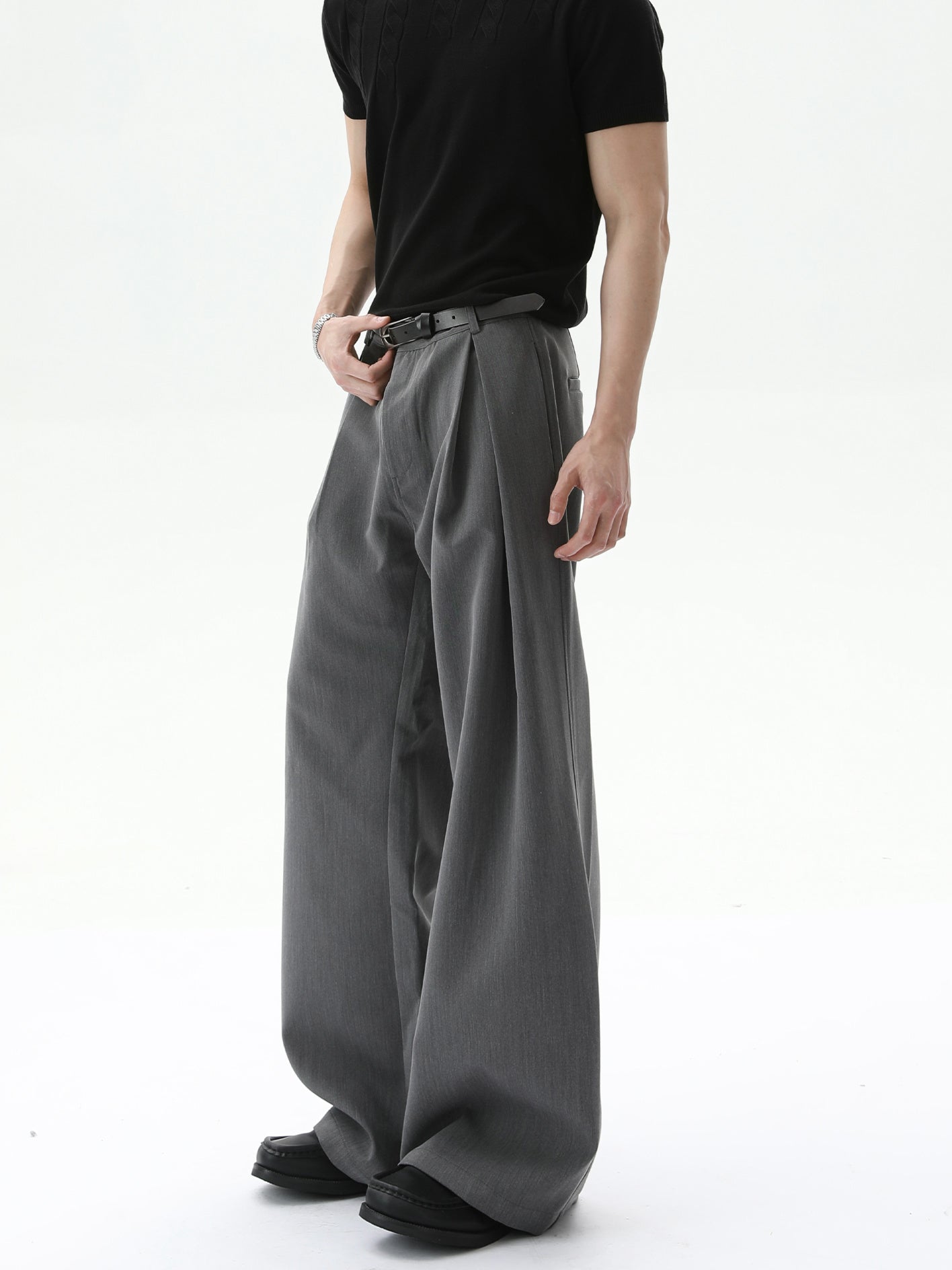 BNB Perfect Pleated Wide Slacs (2color)