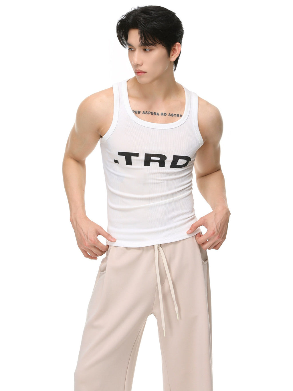 BNB Ribbed Broad Tank Top (3colors)
