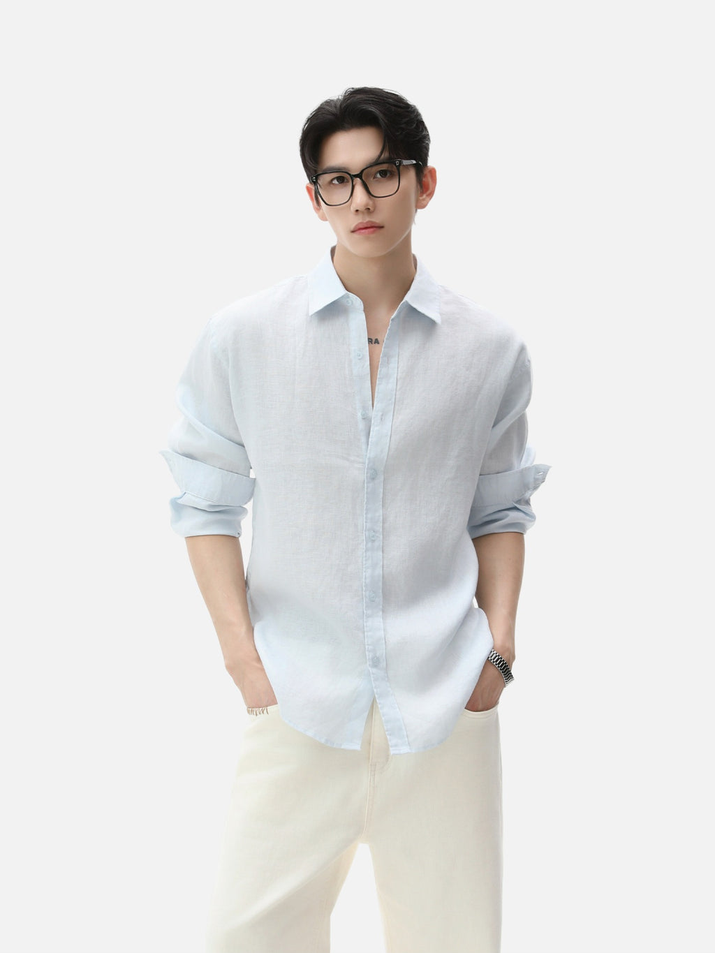 BNB Textured Dew-Linen Overshirt (5colors)