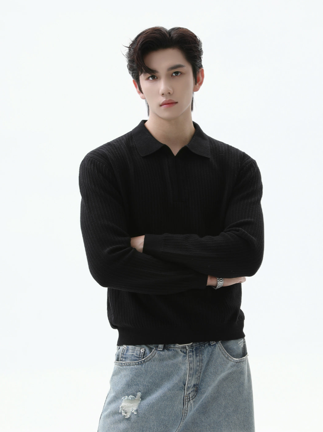 BNB Perfect Rib Collar Knit (3color)