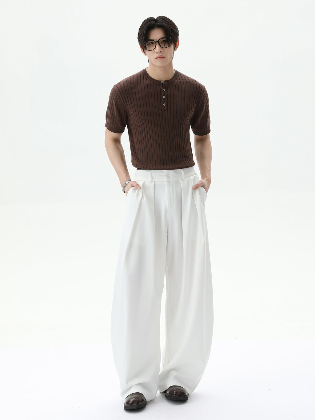 BNB Perfect Rib Knit Henley (2color)