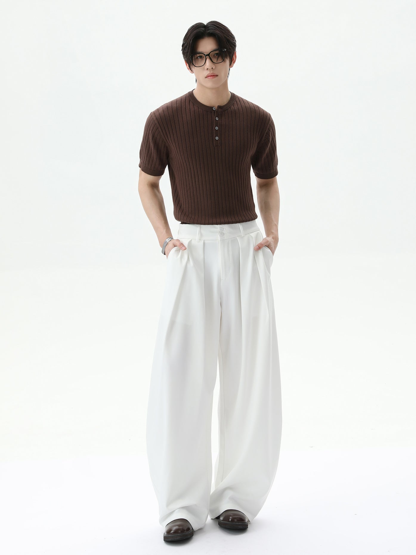 BNB Perfect Rib Knit Henley (2color)