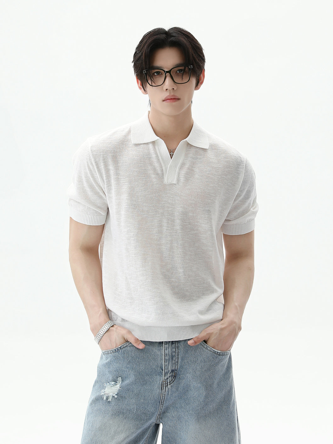BNB Perfect Open Collar Polo (2color)