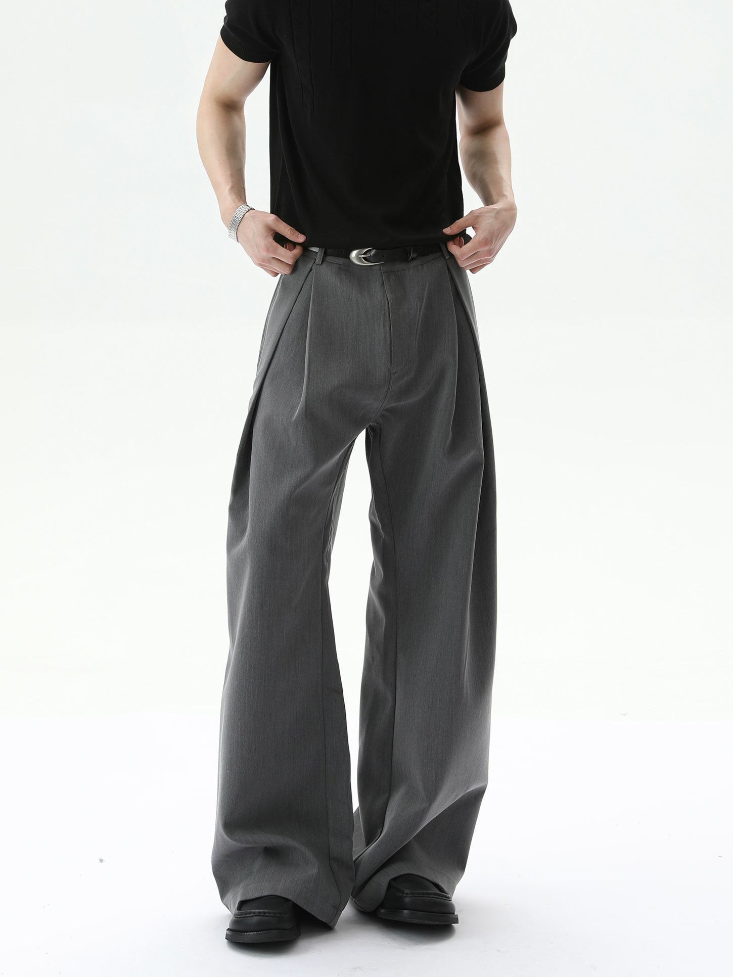 BNB Perfect Pleated Wide Slacs (2color)