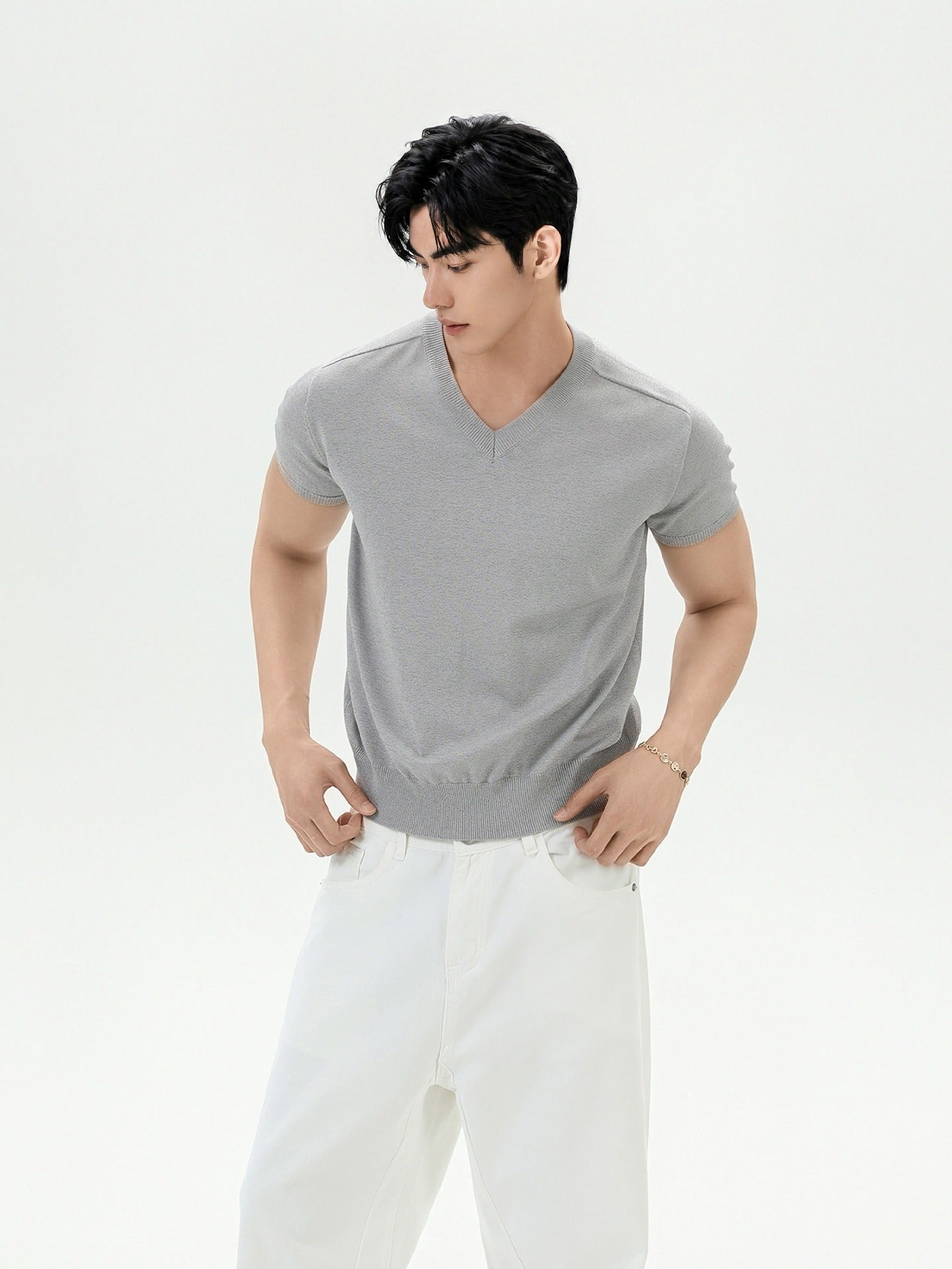 BNB Essential V-Knit T-shirt (3color)