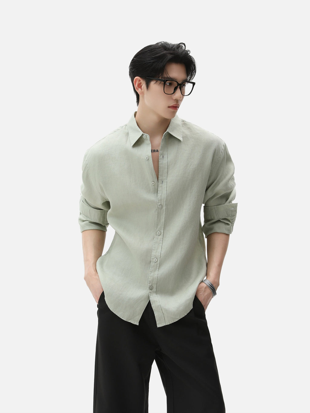 BNB Textured Dew-Linen Overshirt (5colors)