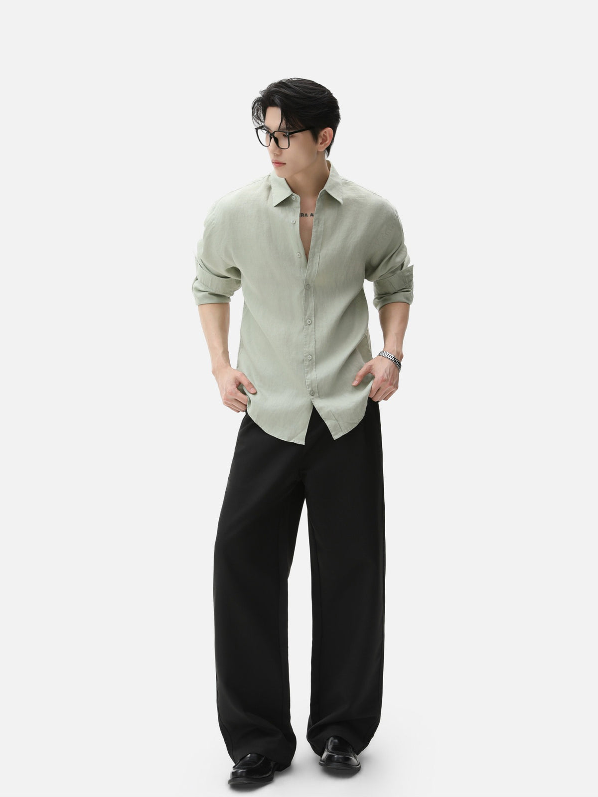 BNB Textured Dew-Linen Overshirt (5colors)