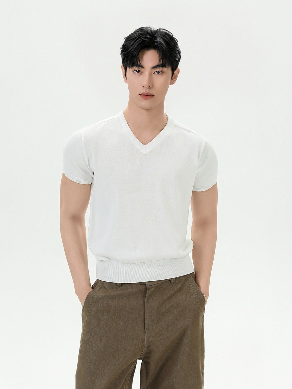 BNB Essential V-Knit T-shirt (3color)