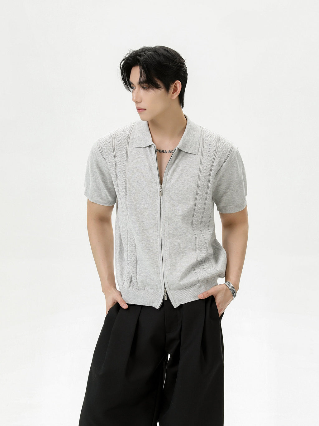 BNB Perfect Double Zip Polo Knit (3color)