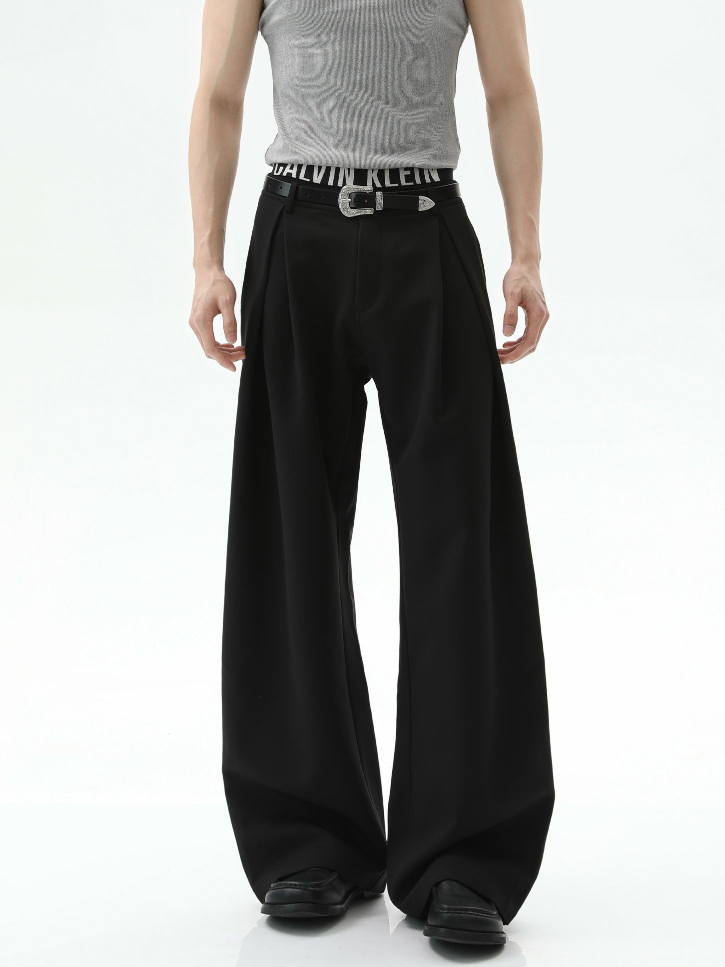 BNB Perfect Pleated Wide Slacs (2color)