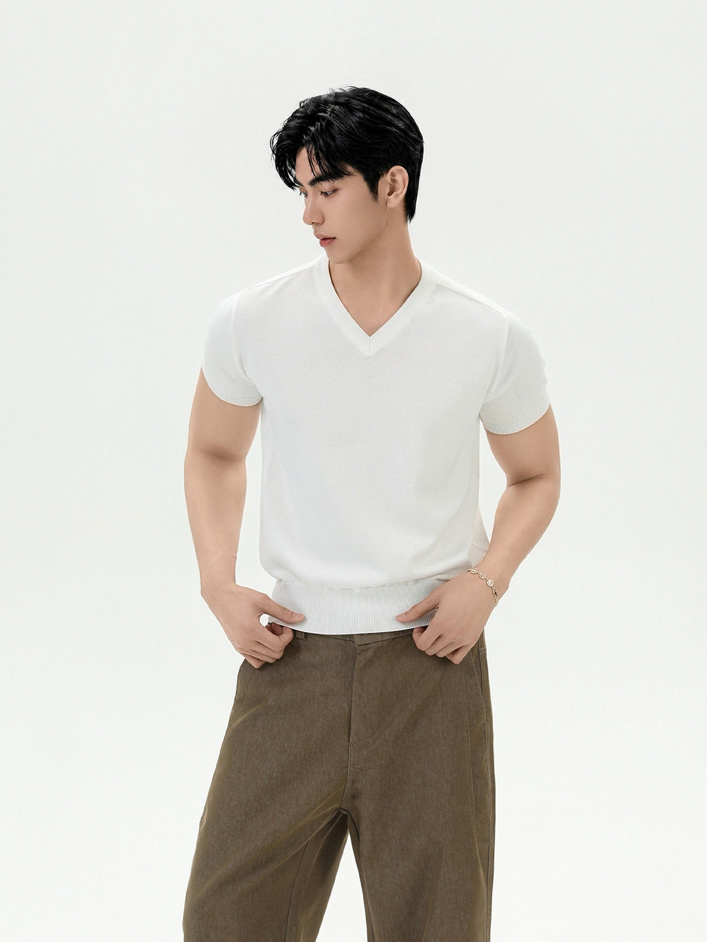 BNB Essential V-Knit T-shirt (3color)